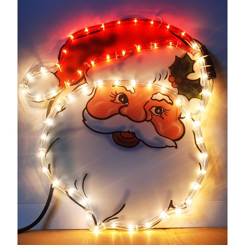 Enseigne lum visage pere noel