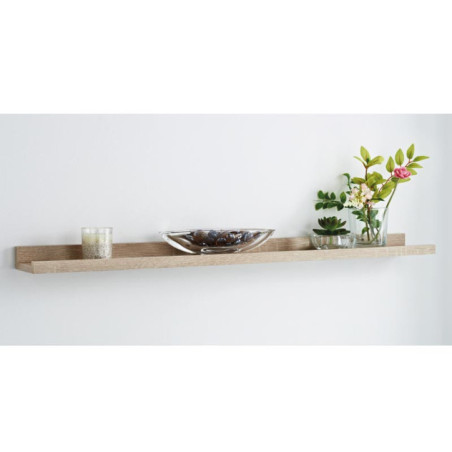 Etagere 80cm etroite effet chene