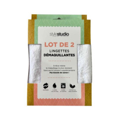 Serviette demaquillante x2