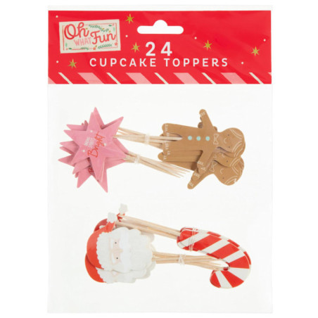 Pics deco cupcake noel x24