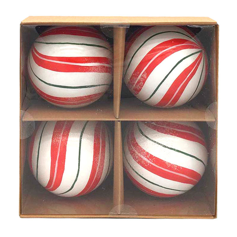 Pack de 4 boules 10cm bonbons
