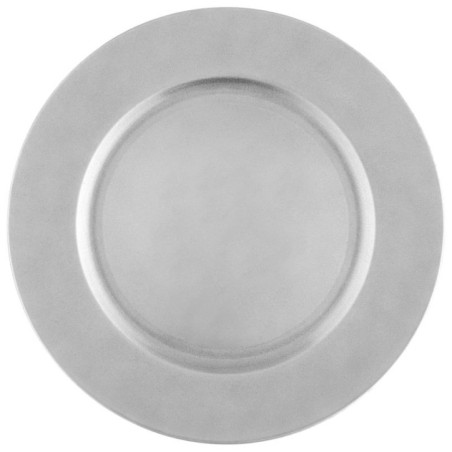 Assiette de presentation argent