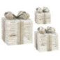 Lot de 3 cadeaux en led naturel