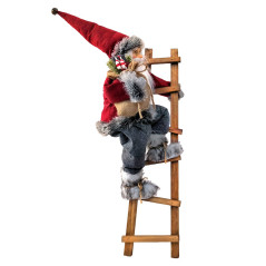 Deco pere noel echelle