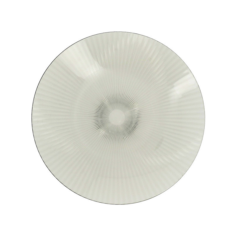 Assiette striee d26cm plastique