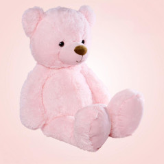 Terry l'ours rose 80cm