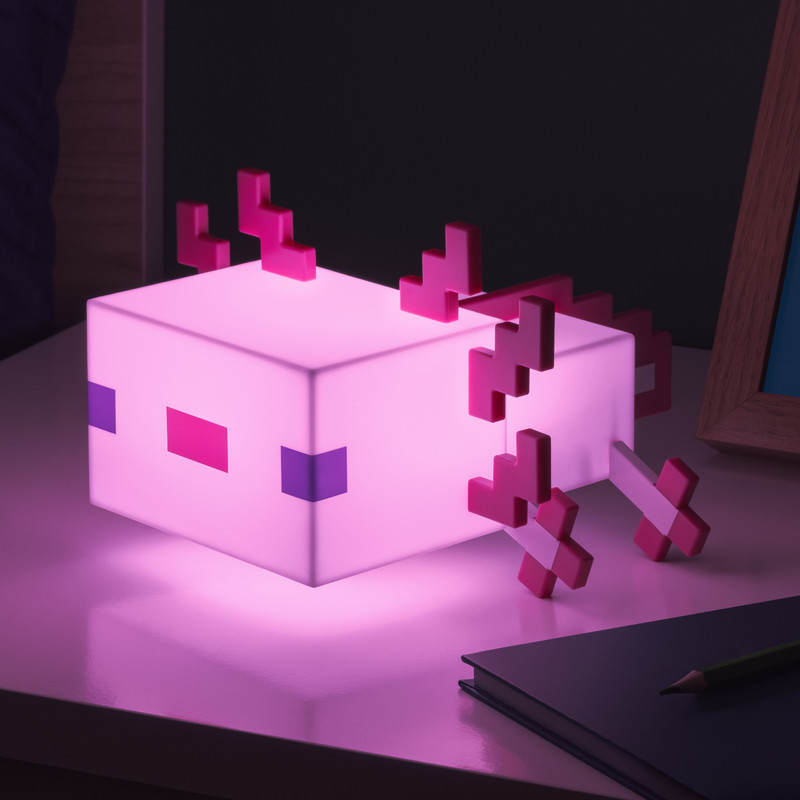 Lampe minecraft axolotl