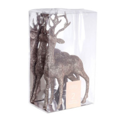 Pack of 2 stags rose gold