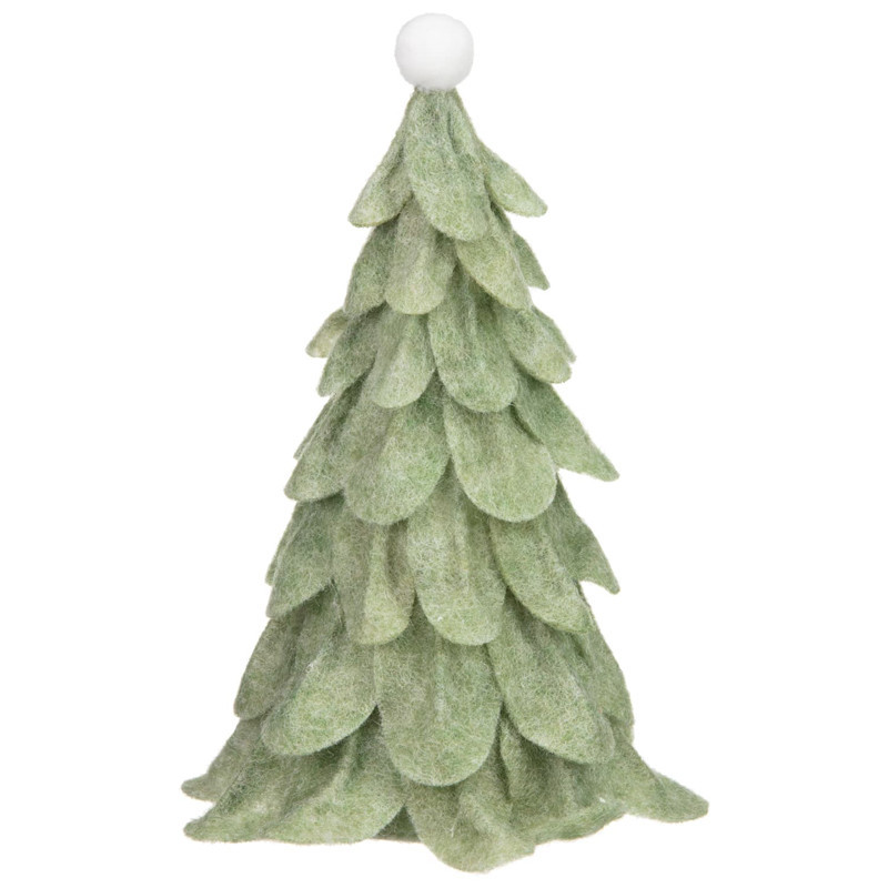 Sapin en feutrine h25cm 2 asst