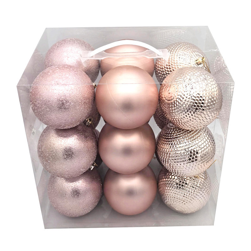 Pack de 18 boules blush