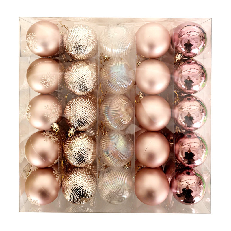 Pack de 50 boules 60mm blush