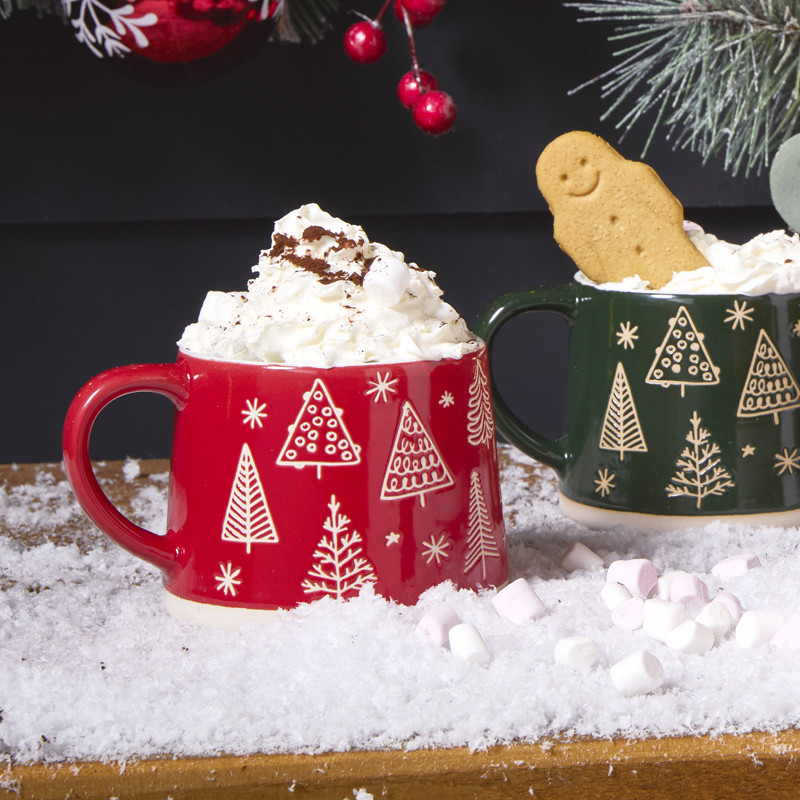 Mug de noel sapin rouge ou vert