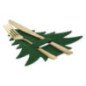 Porte couverts sapin x4