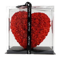 CAur en rose rouge artificielles