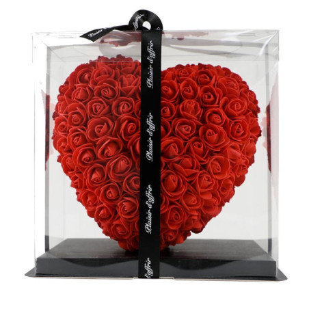 CAur en rose rouge artificielles