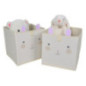 Lot 2 cubes lapin