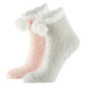 Chaussettes x2 dbl sherpa pompom