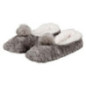 Chaussons doudou pompon fem