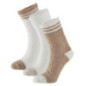 Chaussettes doudou tennis x3 fem