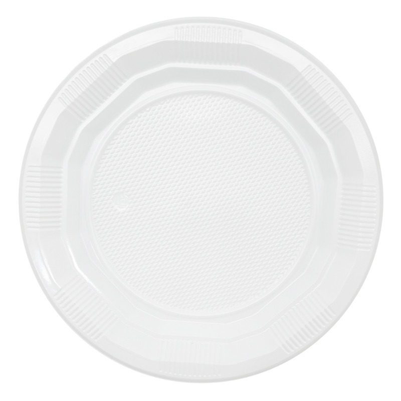 Assiette d21.5cm x100 plastique