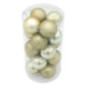 Pack de 20 boules 40mm champagne