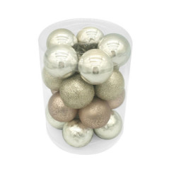 Pack 20 boules champagne 40mm