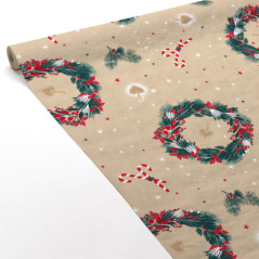 Nappe damasee 1.18x6m couronne