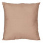 Coussin visage romy 38x38cm beig