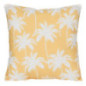 Coussin palm romy 38x38cm jaune