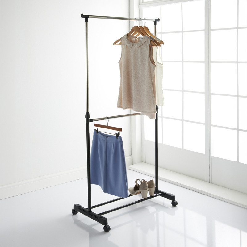 Portant a vetements 2 niveaux