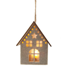 Maison en feutrine led a suspend