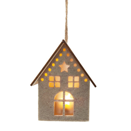 Maison en feutrine led a suspend