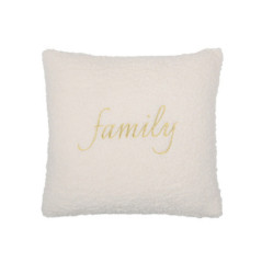 Coussin family blanc 45x45cm