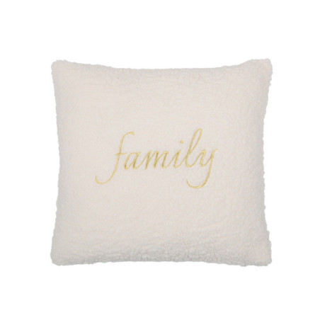 Coussin family blanc 45x45cm