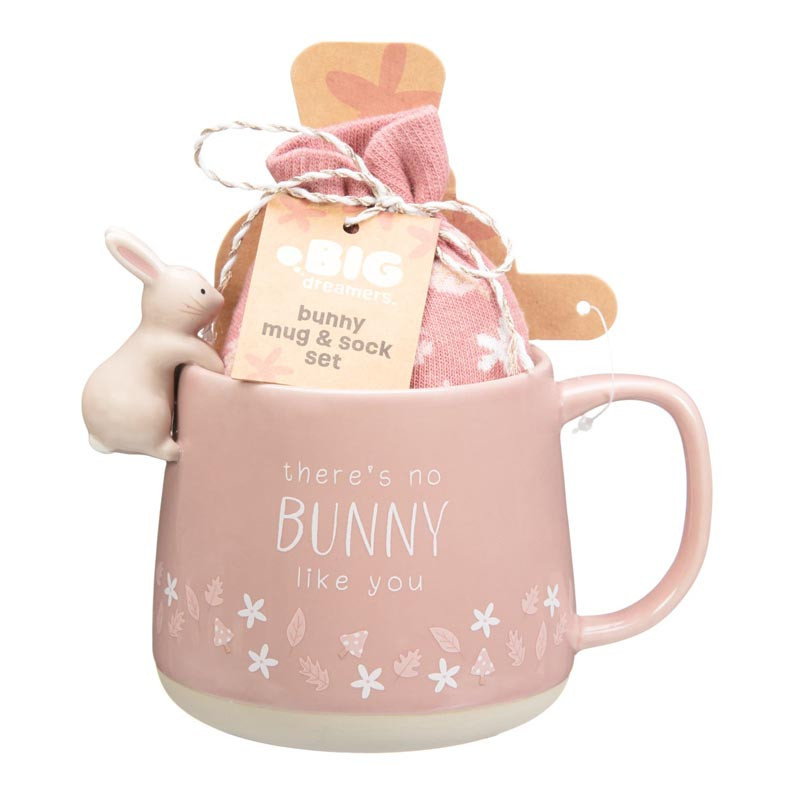 Set mug lapin et chaussettes dou