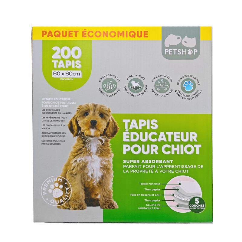 Tapis educateur pour chiot x200