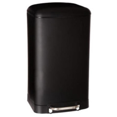 Poubelle metal 30l noir ariane