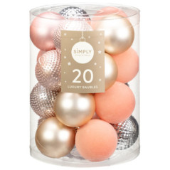 Pack 20 boules blush