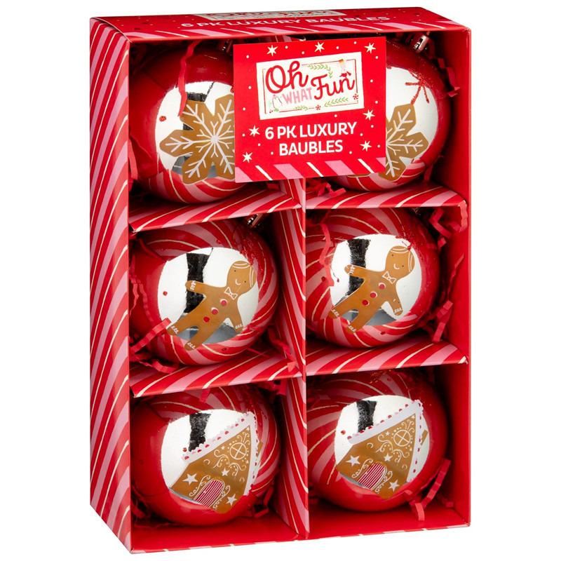 Pack de 6 boules 80mm pain d'epi