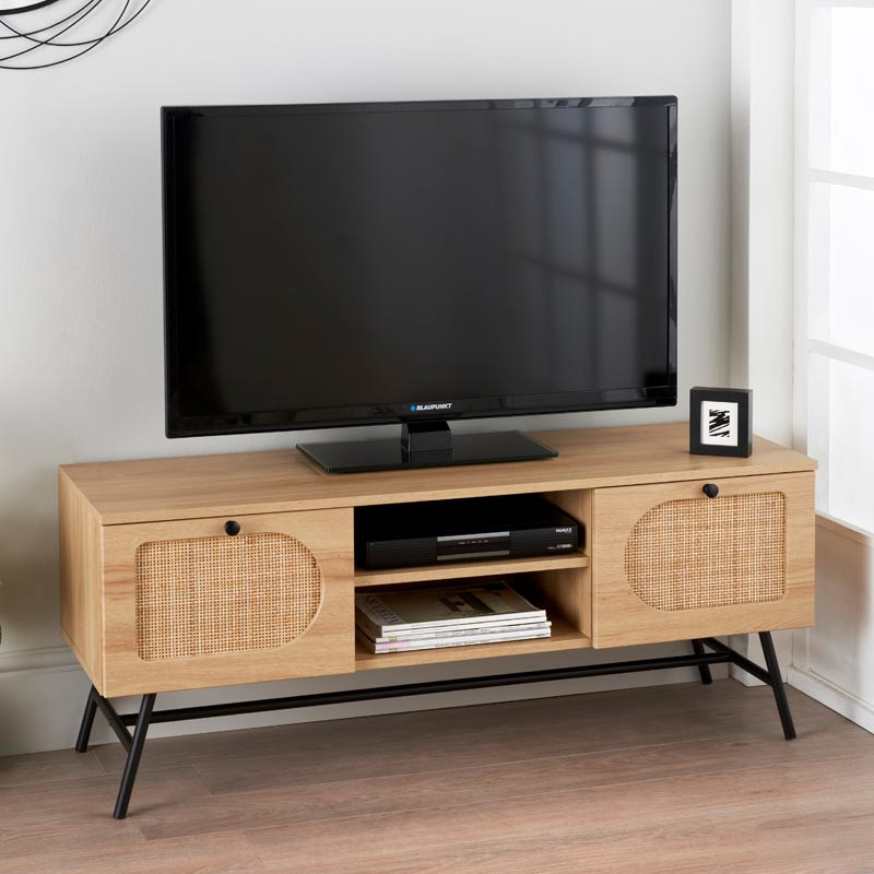Meuble television rotin