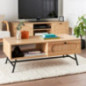 Table basse rotin