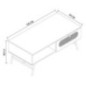 Table basse rotin