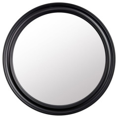 Miroir rond noir