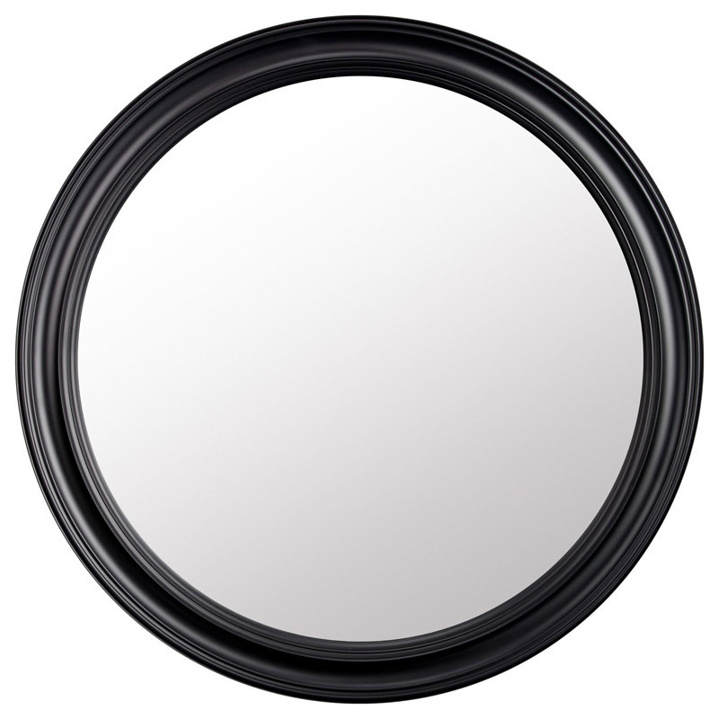 Miroir rond noir