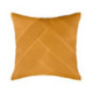 Coussin plisse 48x48cm ocre