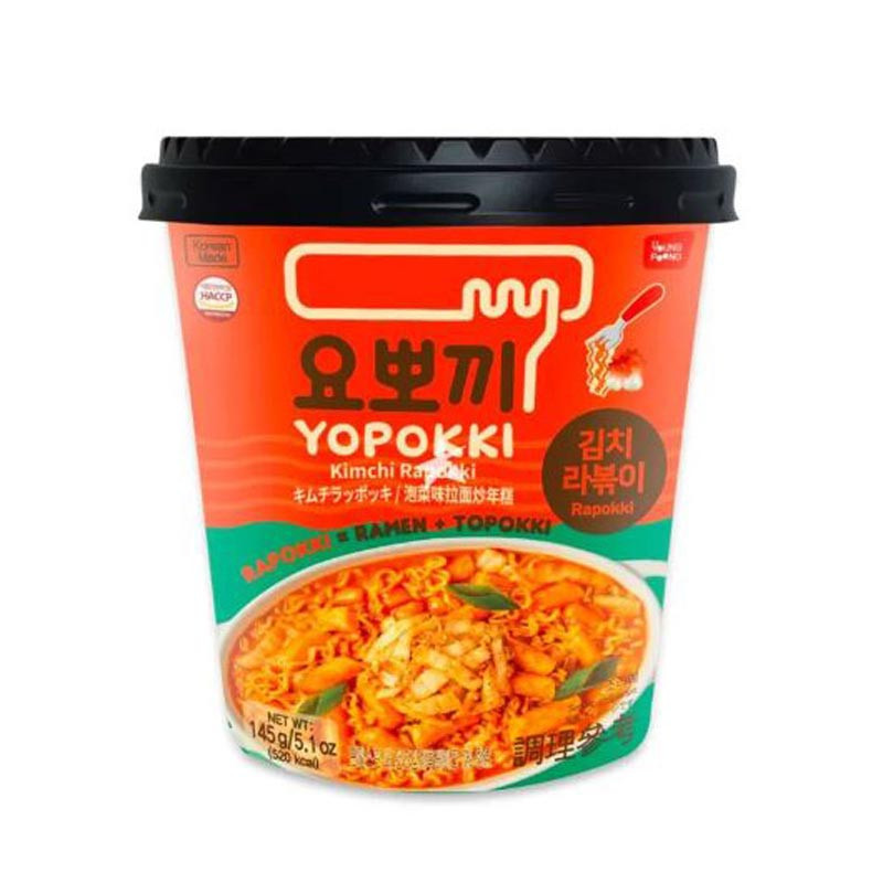 Yopokki nouilles et riz kimchi