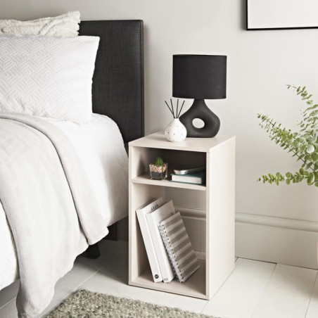 Table de chevet creme
