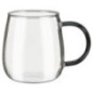 Mug en verre fond damier