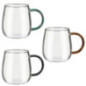 Mug en verre fond damier