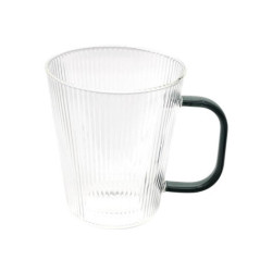 Mug strie transparent hanse jaun